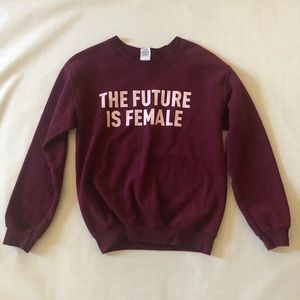 The Future is Female crewneck
